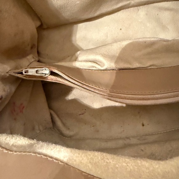 Vintage Gucci GG Monogram Boston Bag Tan Leather Trim top handle FLAW - Picture 16 of 16